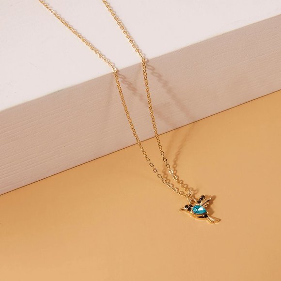 💎NWT Crystal Hummingbird Necklace - Picture 6 of 9